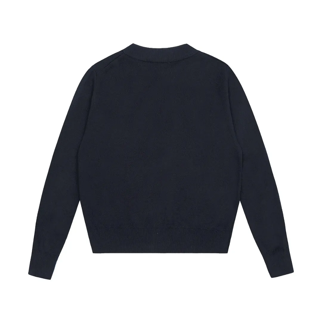 VIVI125 vivienne west wood Vivienne handsome preppy style wool metal button cardigan with huge upper body and beautiful size: S -M- L Color: navy blue gray